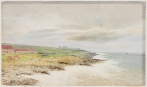 Myrskyinen päivä, Craster (akvarelli paperille) tekijältä William Cosens Way