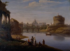 Näkymä Pyhän Pietarin luona Ponten ja Castel Sant