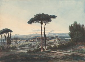 Frascati, Rooman lähellä, 1819. tekijältä William Cowen