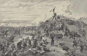 Ranskalaisten valtaama Malakoff Redoubtin, Sevastopolin piiritys, 8. syyskuuta 1855 tekijältä William Crimea Simpson