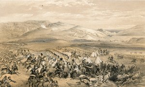 Raskaan ratsuväen prikaatin johto, 25. lokakuuta 1854 tekijältä William Crimea Simpson