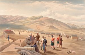 "Highland Brigade Camp, katse etelään?", 1855 tekijältä William Crimea Simpson