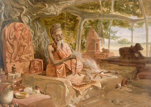 Hindu Fakir, teoksesta "Intia muinainen ja moderni", 1867 tekijältä William Crimea Simpson