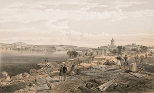 Sebastopol Fort Nicholasin takaa katsoen etelään tekijältä William Crimea Simpson