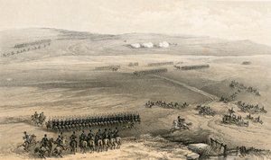 Bulganakin kukkulan ratsuväen taistelu - ensimmäinen tykki, 19. syyskuuta 1854 tekijältä William Crimea Simpson