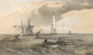 Majakka Cape Chersonesen etelään katsomassa tekijältä William Crimea Simpson