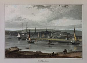 Aberdeen, Richard Aytonin teoksesta "A Voyage Around Great Britain". tekijältä William Daniell