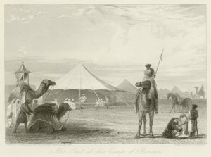 Alin teltta Benonnin leirillä tekijältä William Daniell