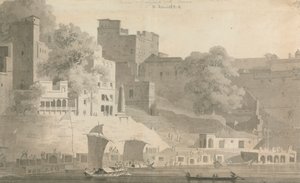Bramha ja Narsingdara Ghat, Varanasi tekijältä William Daniell