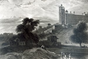 Fatehpur Sikri lähellä Agraa, kaiverrus R. Brandard (kaiverrus) tekijältä William Daniell