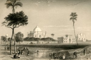 Sufter Jungin mausoleumi, Delhi, 1835. tekijältä William Daniell