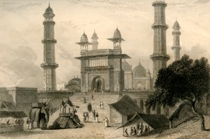 Mathuran moskeija, 1835. tekijältä William Daniell