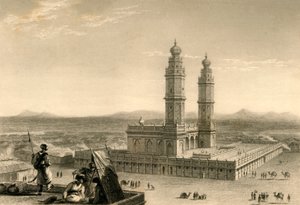 Moskeija Coimbatoressa, 1835. tekijältä William Daniell