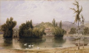 Kohtaus Virginia Waterilla, 1827 tekijältä William Daniell