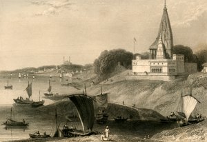 Bernar-pagodi, Benares, 1835. tekijältä William Daniell