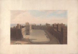 Quadrangle, Windsorin linna - Näkymä pyöreästä tornista, Windsorin linna tekijältä William Daniell