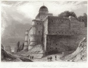 Baberin hauta Sumbul Baburissa tekijältä William Daniell