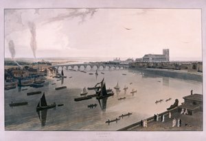 Näkymä Lontooseen Somerset Housesta, 1805 tekijältä William Daniell