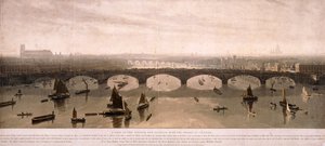 Näkymä Lontooseen etelästä, 1810 tekijältä William Daniell
