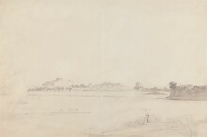 Näkymä Monghyr, Bihar tekijältä William Daniell