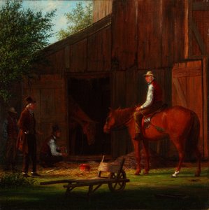 Sairas hevonen 1869 (Öljy kankaalle)