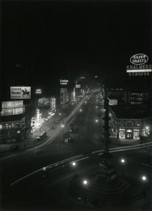Yönäkymä Columbus Circlessä, n. 1910-21 tekijältä William Davis Hassler
