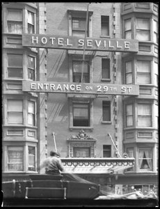 Kyltti Hotel Sevillalle osoitteessa 29th Street, New York City, 29. heinäkuuta 1916 tekijältä William Davis Hassler