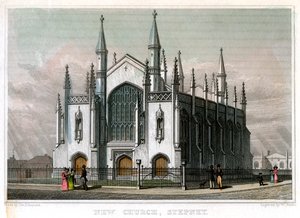 New Church, Stepney, Lontoo, 1828.