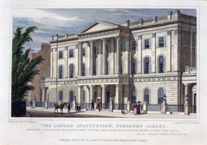 Lontoon instituutti, Finsbury Circus, Lontoo, 1827