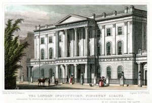 Lontoon instituutti, Finsbury Circus, Lontoo, 1827.
