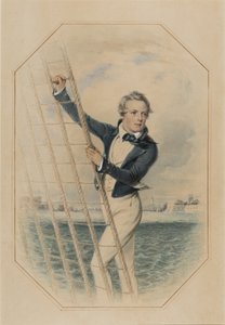 Arthur William Acland Hood 16-vuotias, toukokuu 1840 (wc, guassi ja arabikumi paperilla)