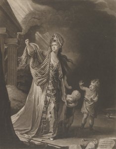 Rouva Yates Medean hahmossa, 1771. tekijältä William Dickinson
