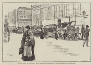 Costermongers Farringdon Roadilla, jota Holbornin työhallitus uhkasi poistaa tekijältä William Douglas Almond