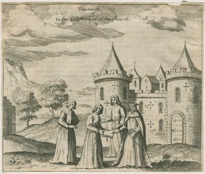 Tamworth Castle - Ikkunalasi: kaiverrus ja [?1600-luku] (painettu)