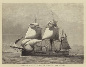 Edinburghin herttua, HMS Sultan, HRH:n lähtö
