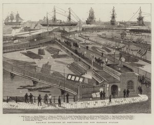 Railway Extension Portsmouthissa, New Harbor Station
