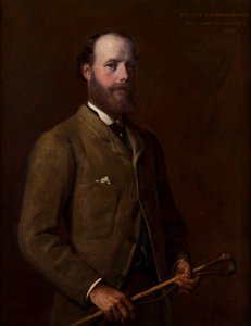 Georgen muotokuva, varakreivi Newport - myöhemmin 4. Earl of Bradford (1845-1915), n. 1880 (öljy kankaalle) tekijältä William Edward Miller