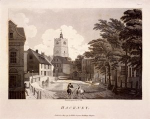 Yleiskuva Hackneysta, Lontoosta, 1791