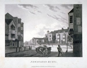 Newington Butts, Southwark, Lontoo, 1792.