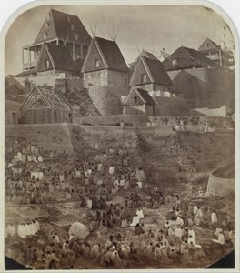 Näkymä Antsahatsiroalle, Madagaskarille, 1862-65.