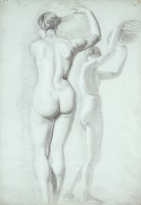 Figuuritutkimukset (kynä paperille) tekijältä William Etty