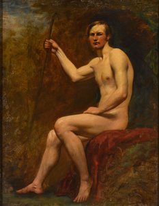 Guardsman Higgins, n. 1830 (öljy aluksella) tekijältä William Etty