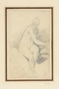 Istuva alaston. tekijältä William Etty
