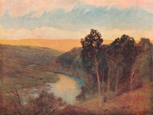 "Afternoon Sunshine on the Galloway Hills", vuodelta 1893 tekijältä William Eyre Walker