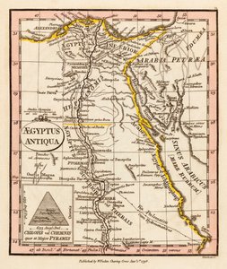 Muinainen Egypti. Kartta.