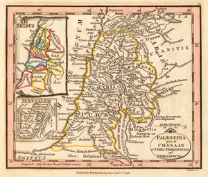 Palestiina. Kartta