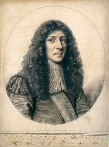 John Aubreyn muotokuva, 1666 tekijältä William Faithorne