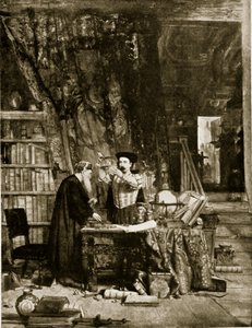 Alkemisti, kuvitus teoksesta "Hutchinson