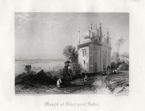 "Masjid at Ghazipur, Intia", 1800-luku tekijältä William Finden