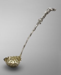 Punch Ladle, c. 1850 (hopea ja hopeakullaus) tekijältä William Forbes